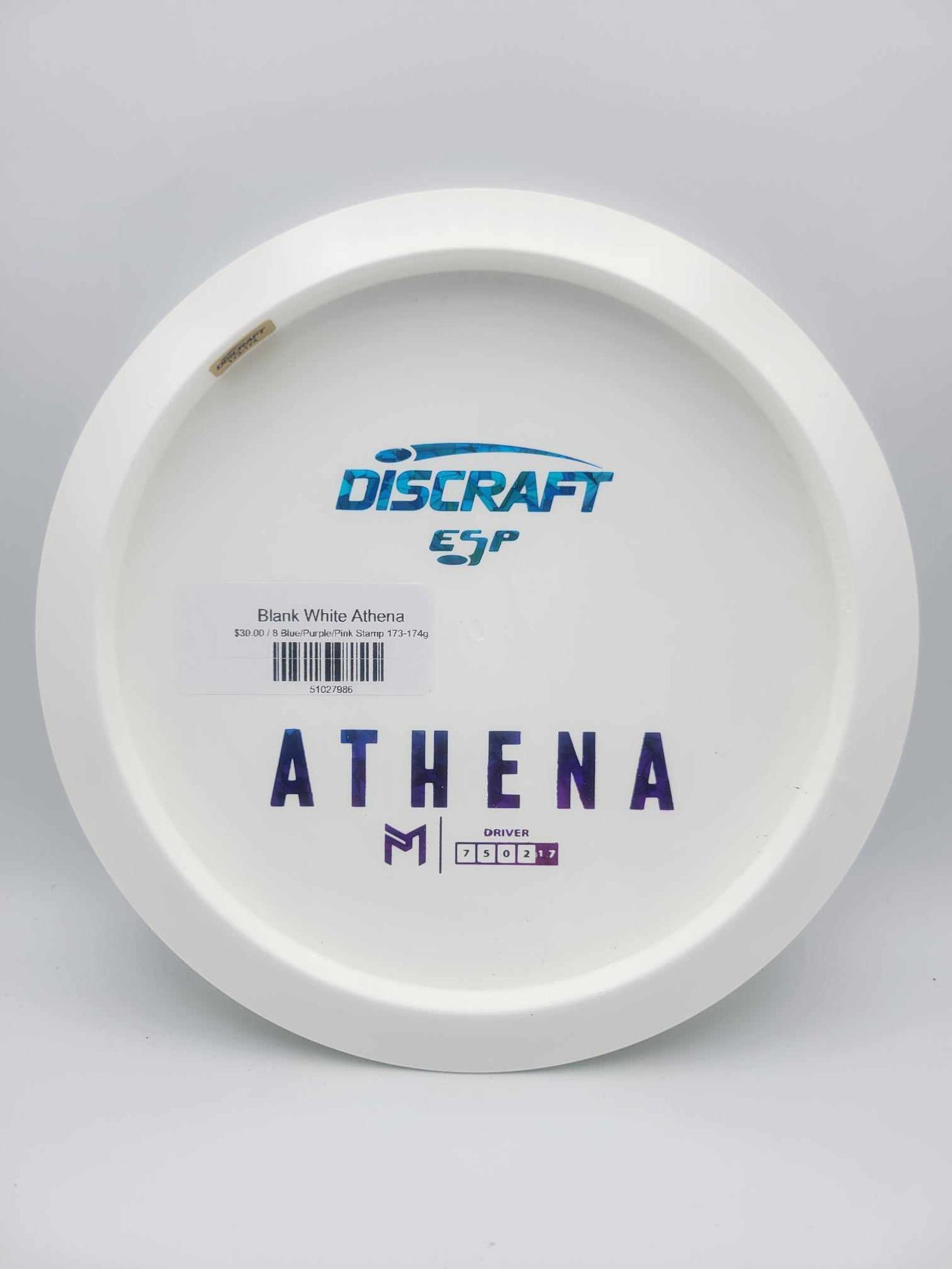 Blank White Athena