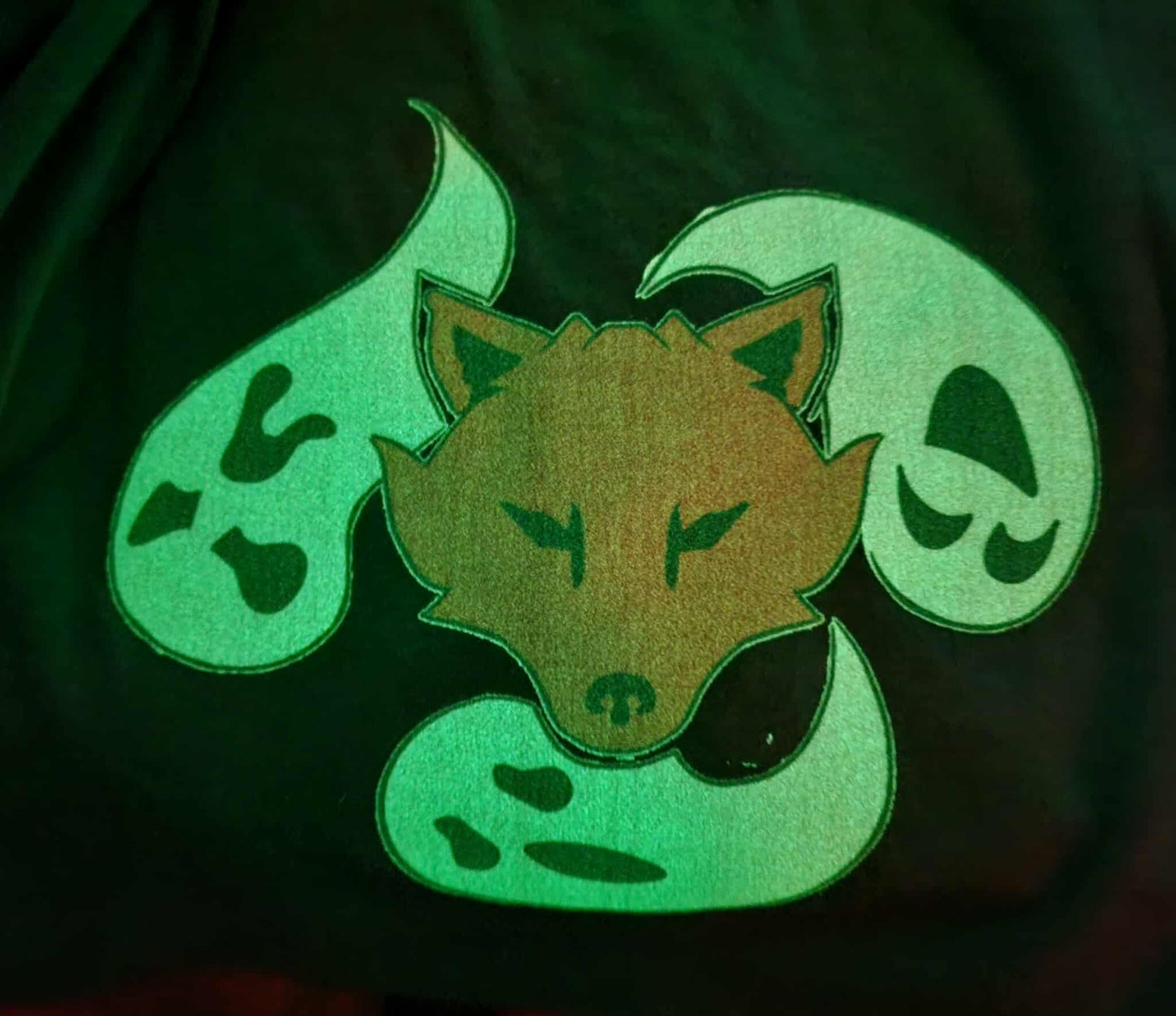 Tri-Fox Halloween Short Sleeve T-Shirt (Glow-In-The-Dark)