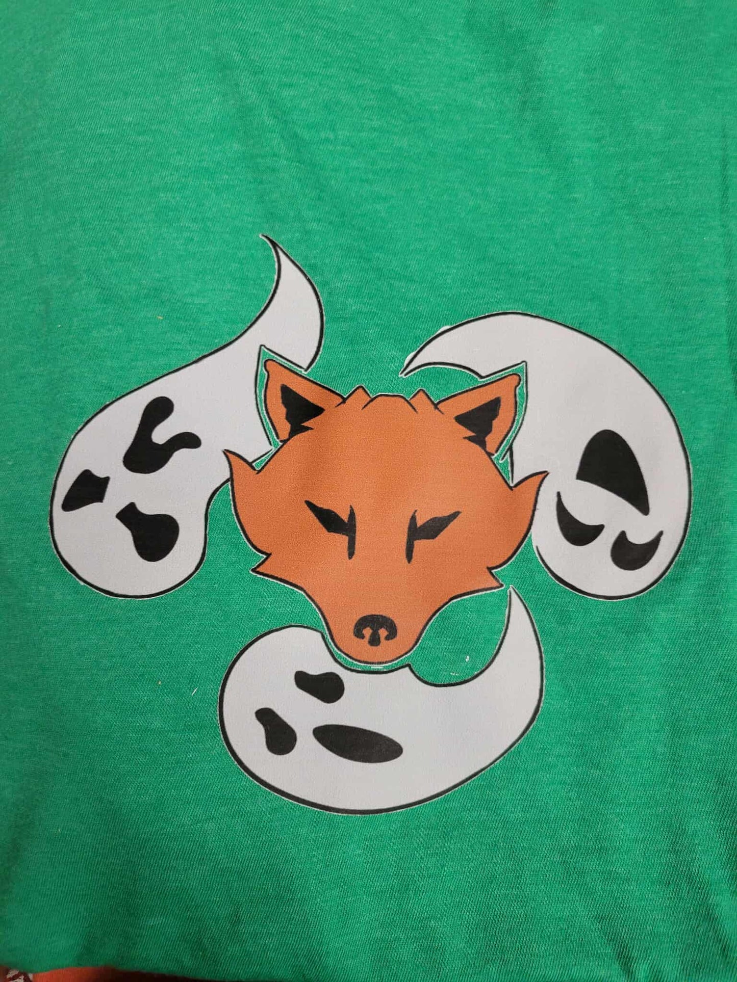 Tri-Fox Halloween Short Sleeve T-Shirt (Glow-In-The-Dark)
