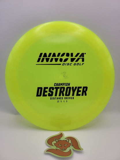 Destroyer (Champion Plastic) 12/5/-1/3