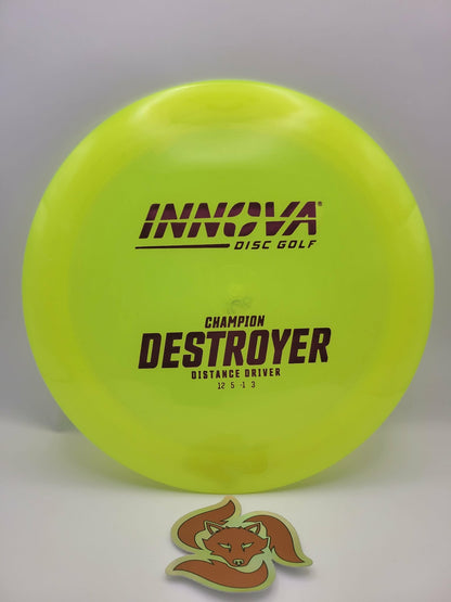 Destroyer (Champion Plastic) 12/5/-1/3